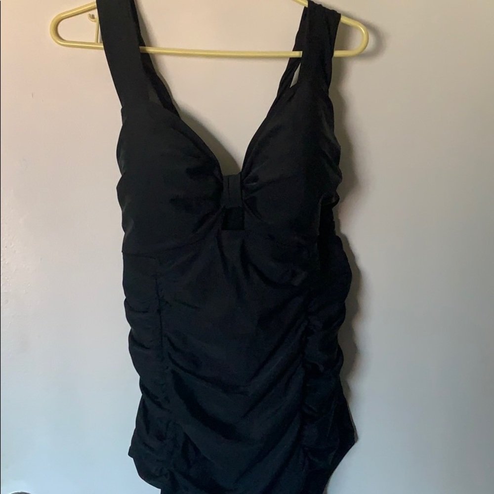 Torrid black one piece bathing suit size 3